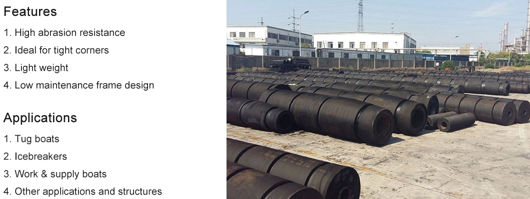 Factory Supplier Marine Dock Facilities Tug Boat Rubber Fenders