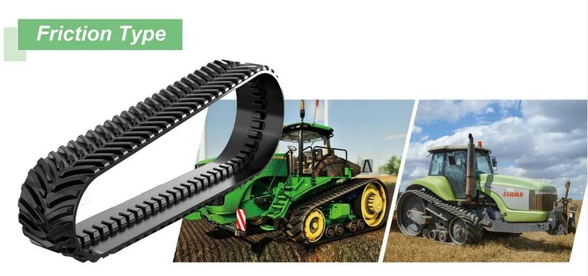 Rubber Track 44 Pitches 35 Pitches for Claas Tractor Friction Drive TF635X152.4X44 Rubber Crawler